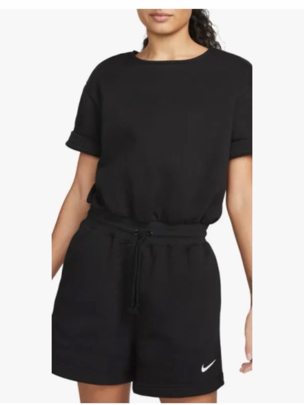 Nike Phoenix Tie Waist Romper | jumpsuit | shorts| size small